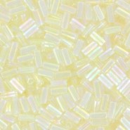 Miyuki Bugles 3mm Stiftperlen Transparent crystal ab BGL1-2442